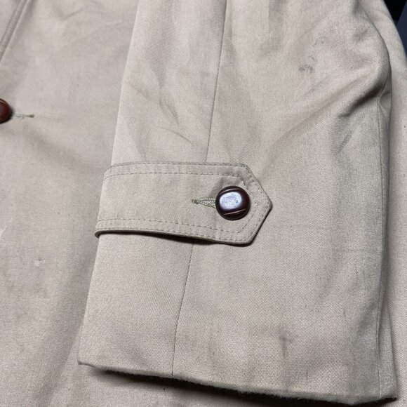 Vintage Croydon Men 46R Insulated lined Overcoat London Olefine Coat - Picture 10 of 10